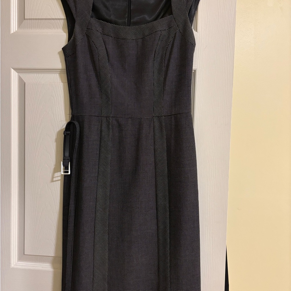 White House Black Market Charcoal Midi Dress